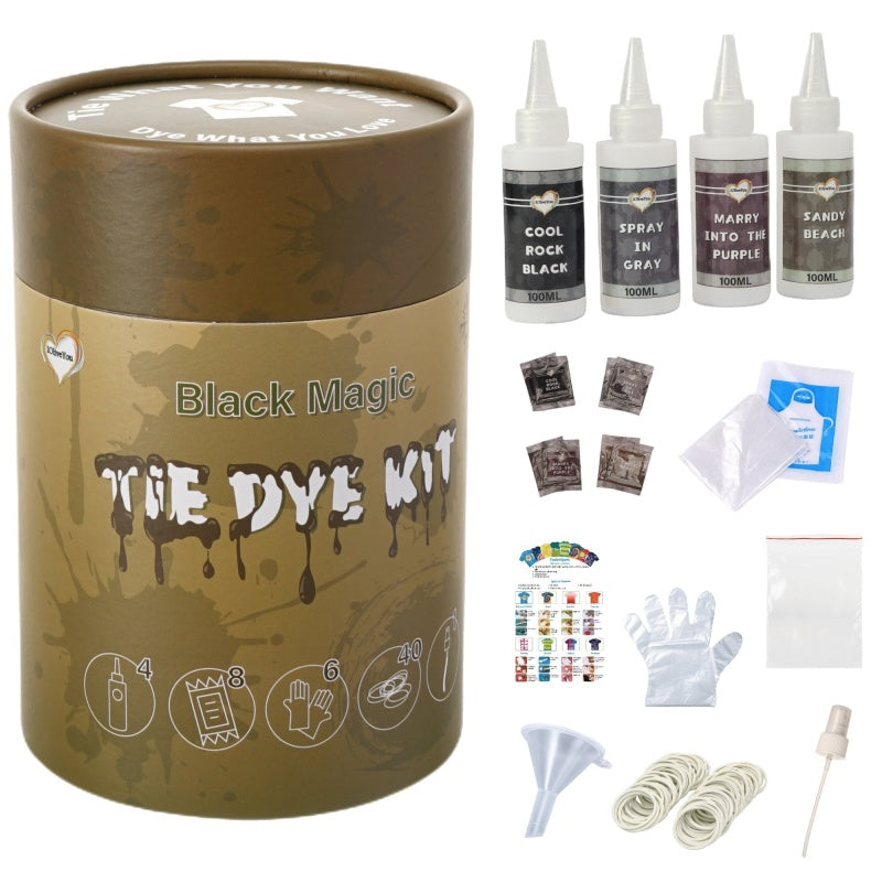 Black Gray Purple Sandy Tie Dye Dye | IOliveYou® Tie Dye Kits