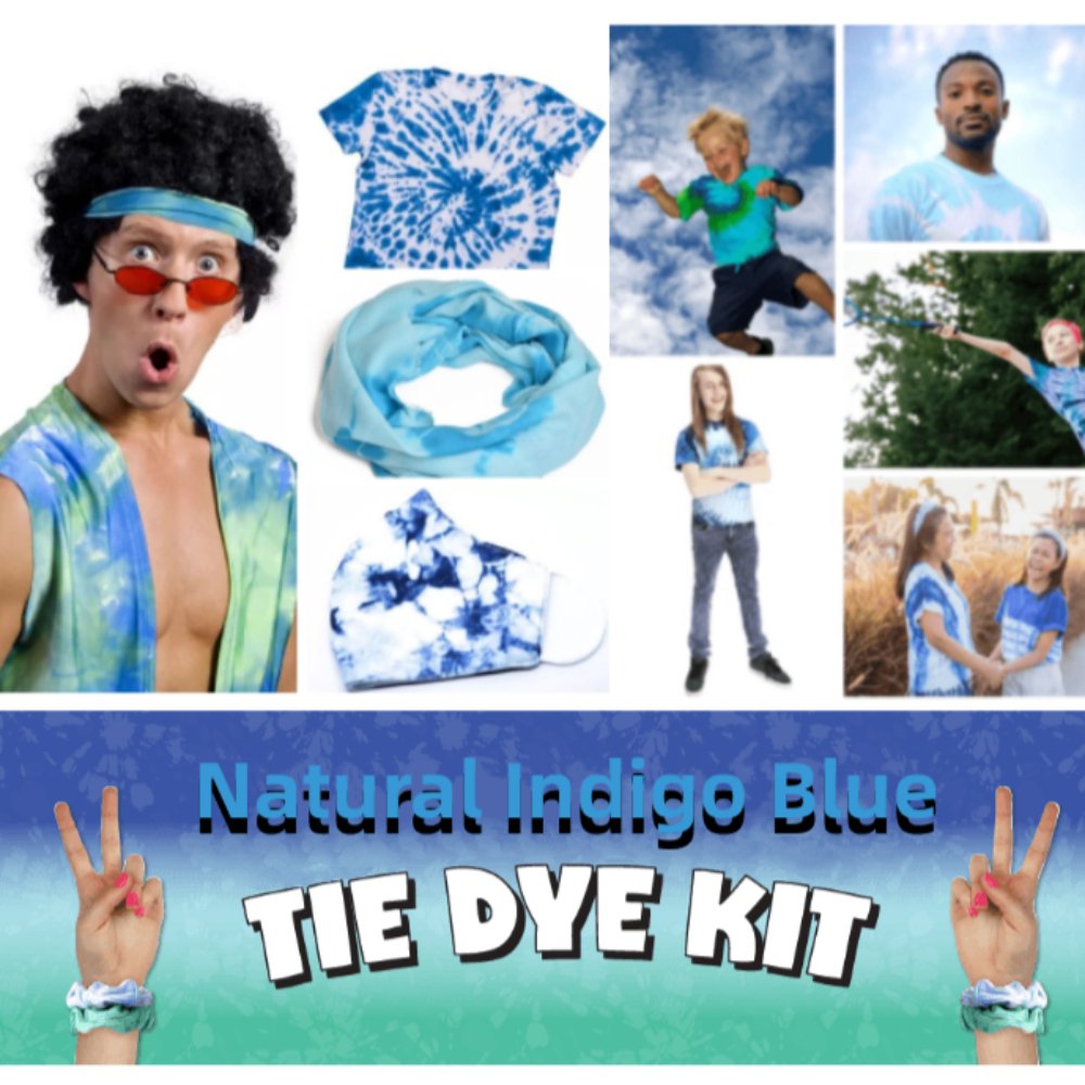 Navy Blue Indigo Teal Tie Dye Dye | IOliveYou® Tie Dye Kits