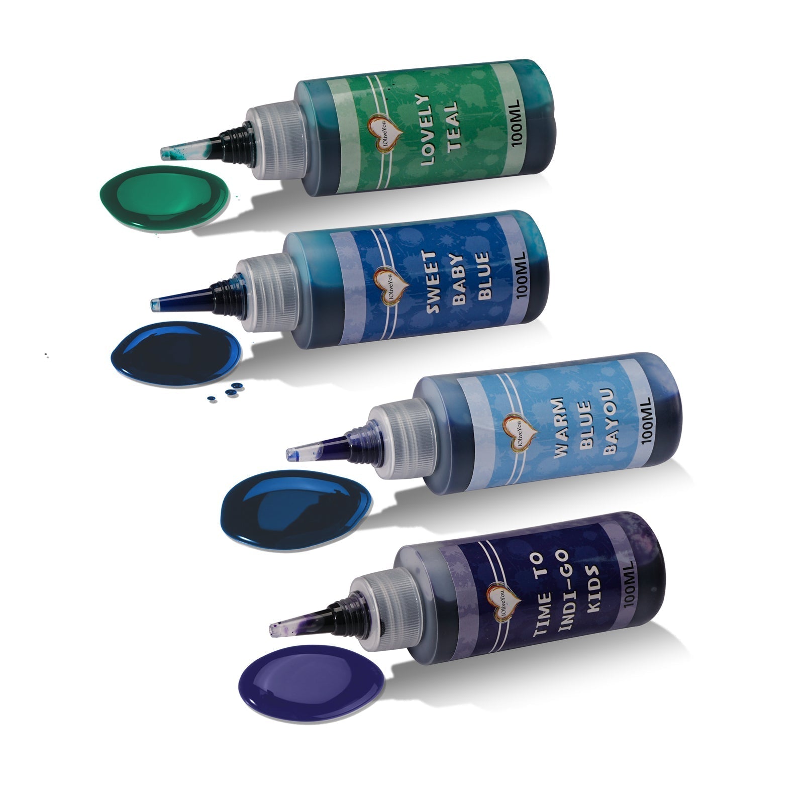 Navy Blue Indigo Teal Tie Dye Dye | IOliveYou® Tie Dye Kits