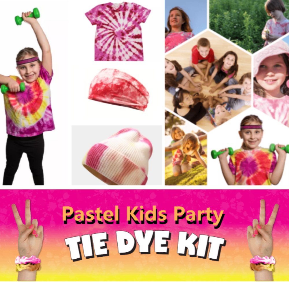 Neon Pink Lemon Yellow Tie Dye Dye | IOliveYou® Tie Dye Kits