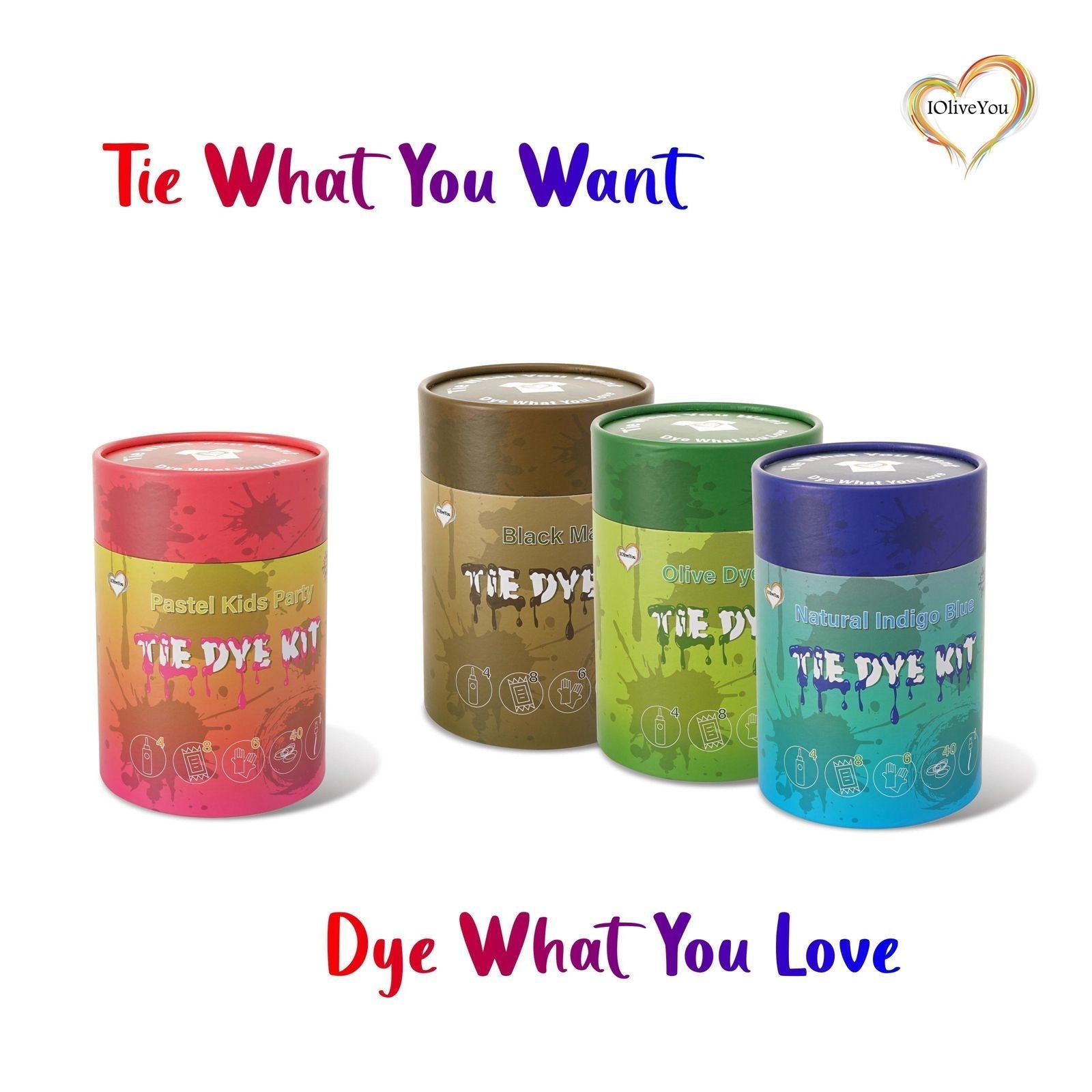 Green Olive Teal Forest Tie Dye Dye | IOliveYou® Tie Dye Kits