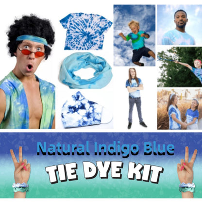 Navy Blue Indigo Teal Tie Dye Dye | IOliveYou® Tie Dye Kits