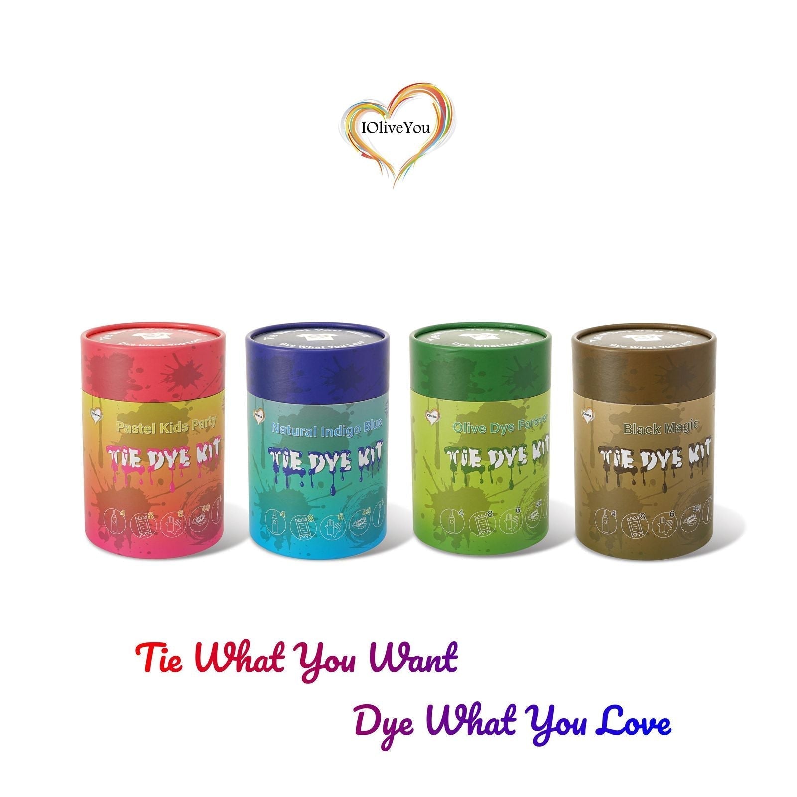Navy Blue Indigo Teal Tie Dye Dye | IOliveYou® Tie Dye Kits