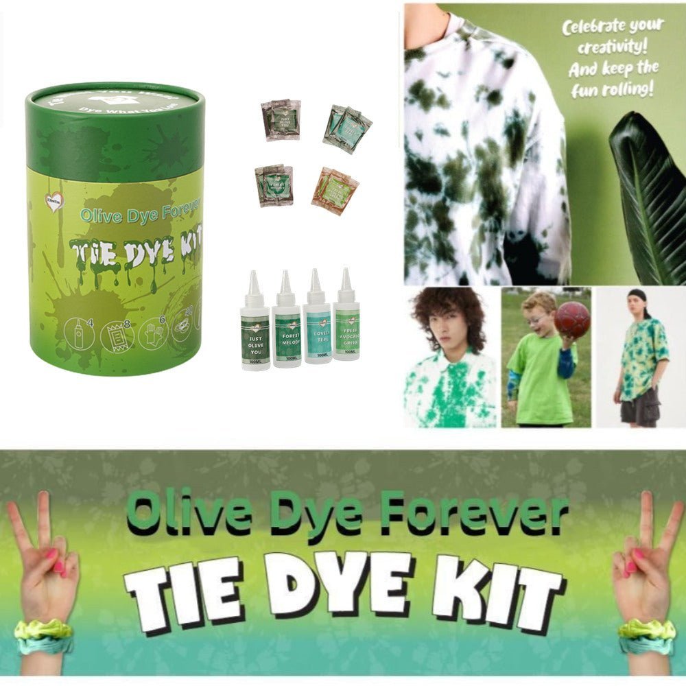 Green Olive Teal Forest Tie Dye Dye | IOliveYou® Tie Dye Kits
